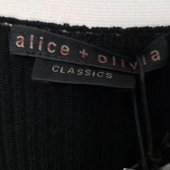 Alice + Olivia Alcina Rib-Knit Sweater Dress - Size XL - Picture 8 of 14